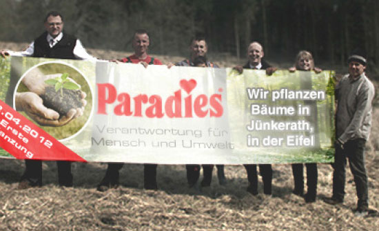 Die erste Pflanzung am 12.04.2012