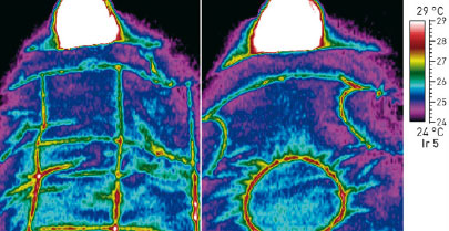 Comparison test with an infrared camera