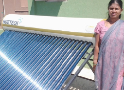Solare Warmwasseraufbereitung, Indien