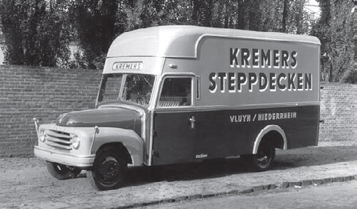 Lieferwagen Kremers Steppdecken